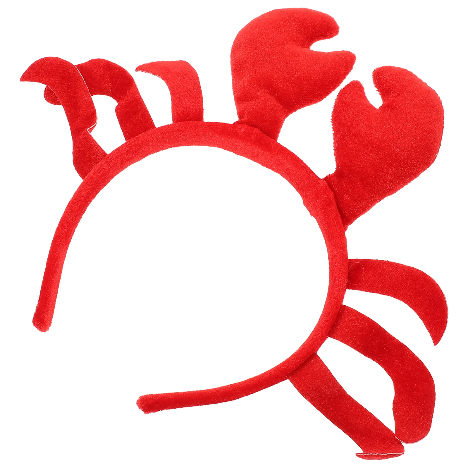 

Hair Ties Crab Headband Cute Crab Costume Accessories Lobster Hair Hoops Plush Animal Hair Band Headwear Halloween