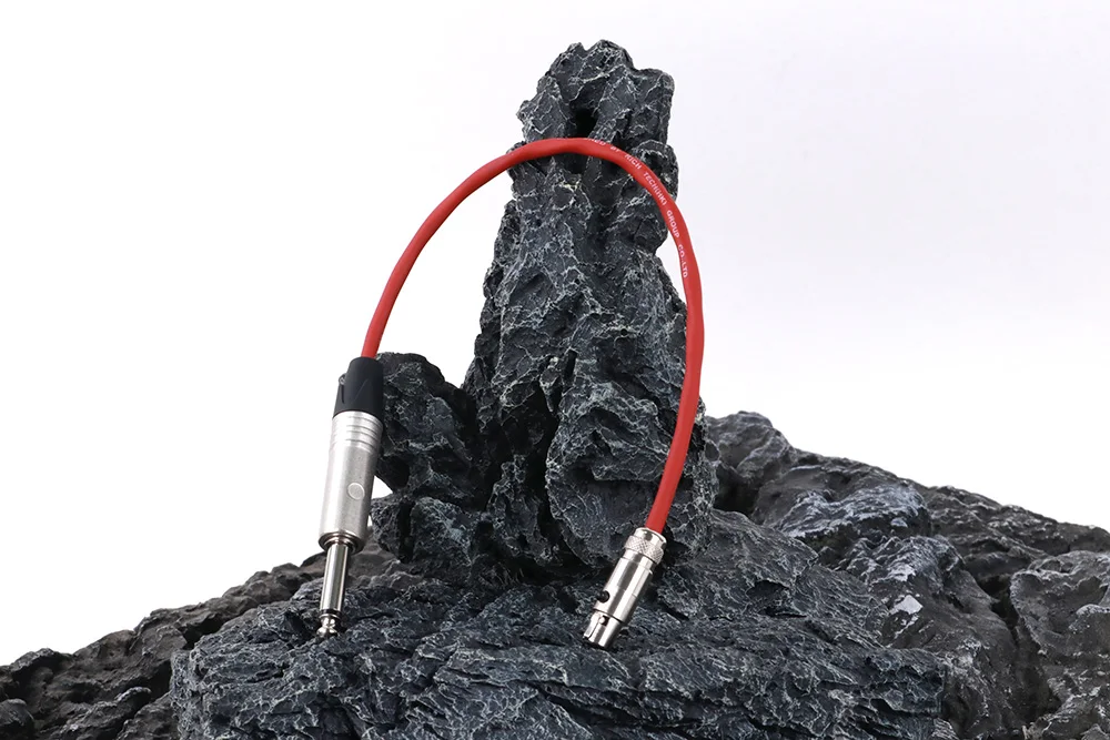3-polige Mini-XLR-Buchse auf 6,35mm 1/4 "ts Gitarren bass instrument Audio-Verlängerung adapter kabel für Kopfhörer-Verstärker-Mikrofons ystem – Detail 3