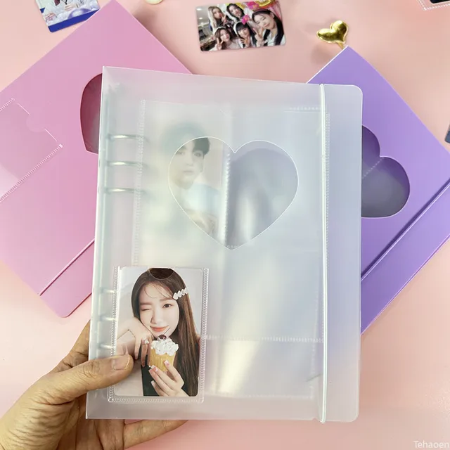 Classeur de cartes Photo A5, couverture d'album Photo Kpop, classeur de cartes Simple, livre de collection, Album de cartes Photo à feuilles mobiles, classeur de cartes Kpop 6