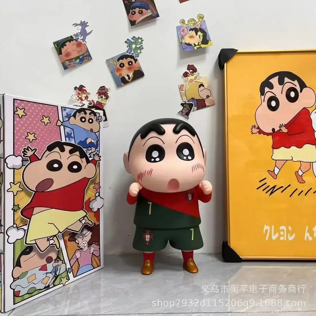 thumbnail image 1 of Figuras de Crayon Shin-Chan, figuras de anime, modelos personalizados, figuras creativas, 1:1, figuras grandes de vinilo de Superman Shin-Chan, adornos de juguete, 1 of 5