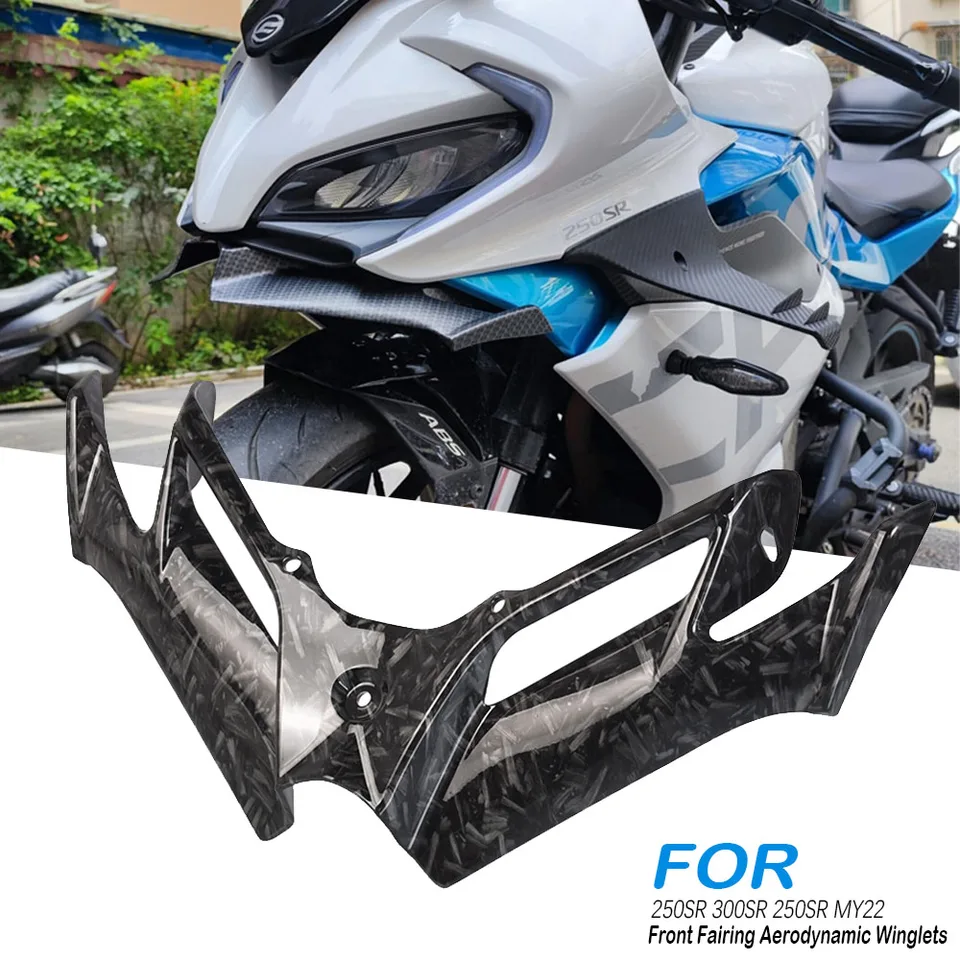 Front Fairing Winglet Wing Let Kawasaki Ninja 250 2018-2022 2018-2022 Motorcycle Accessory Carbon Fiber Fairing Winglet