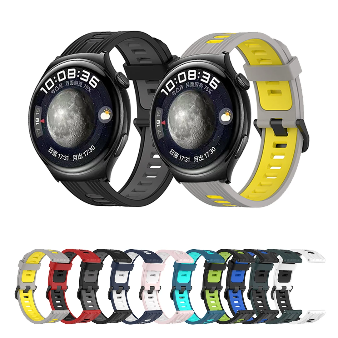 

Ремешок силиконовый спортивный для HUAWEI WATCH 4 Pro GT 3 46 мм 42 мм, сменный Браслет для часов GT3 / GT Runner /GT 2 GT2 Pro, 20 мм 22 мм