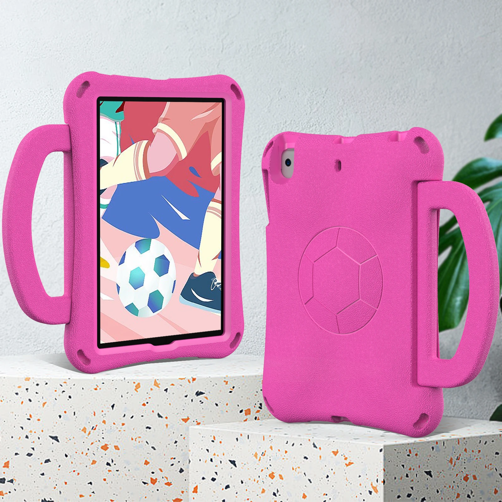 Shockproof Full-Body Tablet Case with Handle Stand