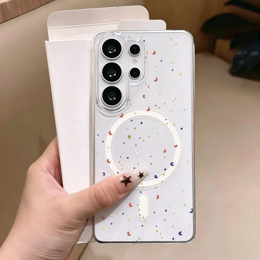 Magnetic Phone Case with Sweet Kawaii Cute White Puppy Desserts Design