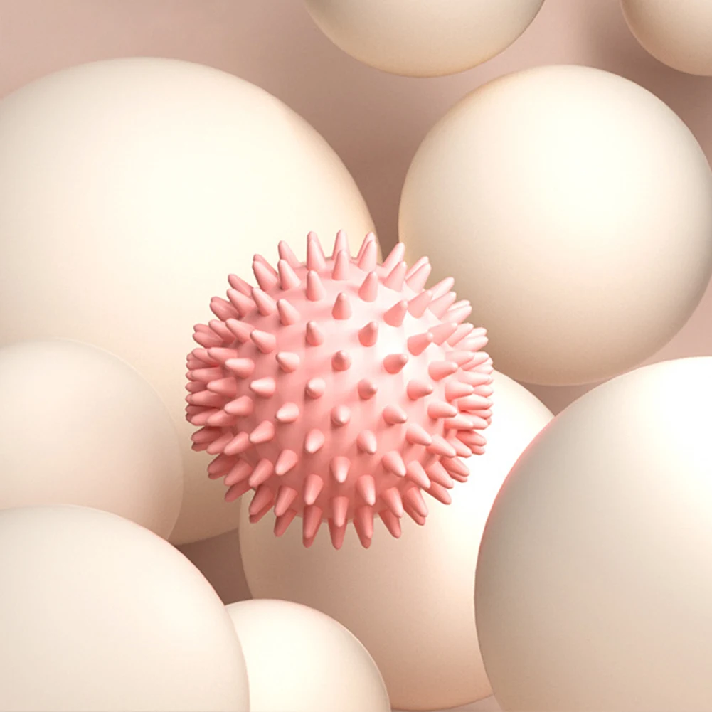 Spiky Massage Ball Compact Muscle Roller High Density Foot Massager Ball 6cm Trigger Point Massager Ball for Plantar Fasciitis 2