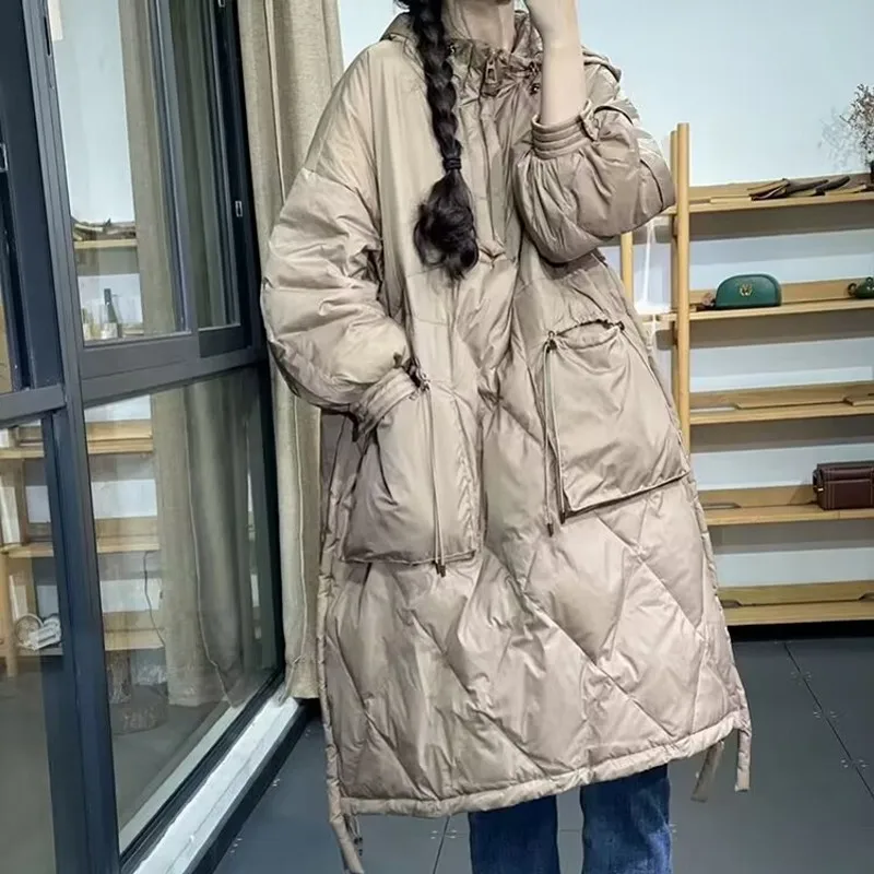 

2023 Hot Coat Jacket Winter Women Parkas Hight Quality Female Winter White Duck Down Female Thick Warm Down Coat