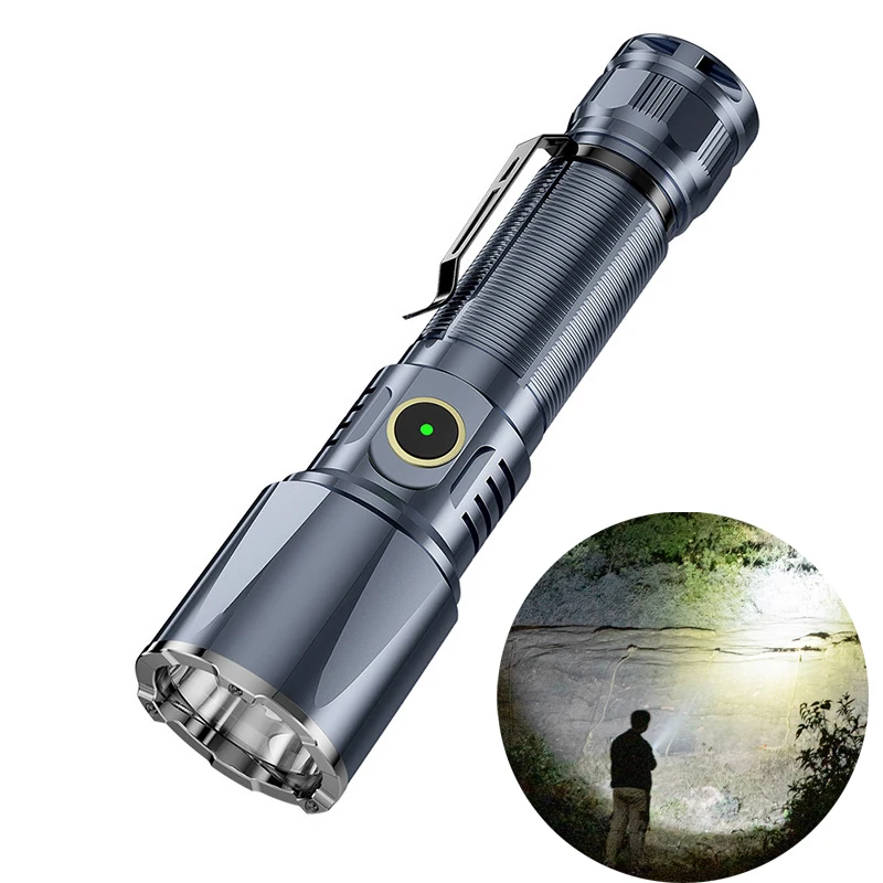 

CORKILUX CX2 21700 EDC Flashlight Ultra Powerful Tactical LED Torch Type C USB Rechargeable Self Defense Hunting Lamp Spotlight