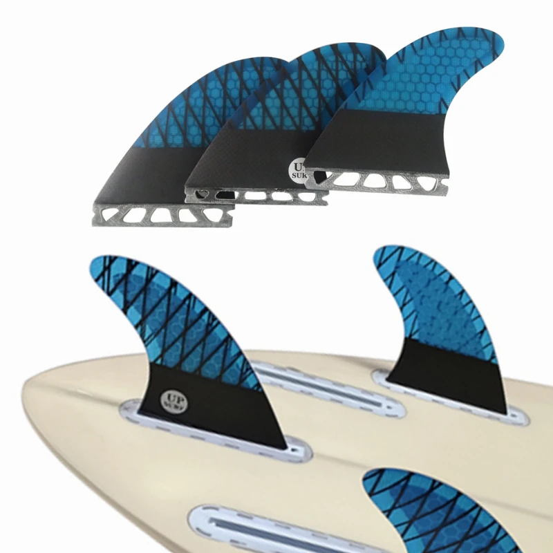 

L Tri Fins UPSURF FUTURE Fins High Performance Carbon Fiberglass Thruster Surf Fins Single Tabs Surfboard Fin Surfing Stabilizer