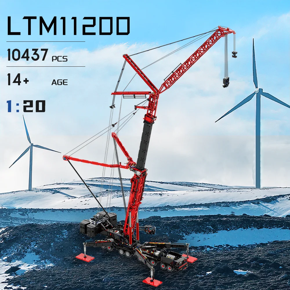 Grue Liebherr LTM 11200 - Kit Construction 8128 Pièces - ZITIANYOUBUILD - Neuf