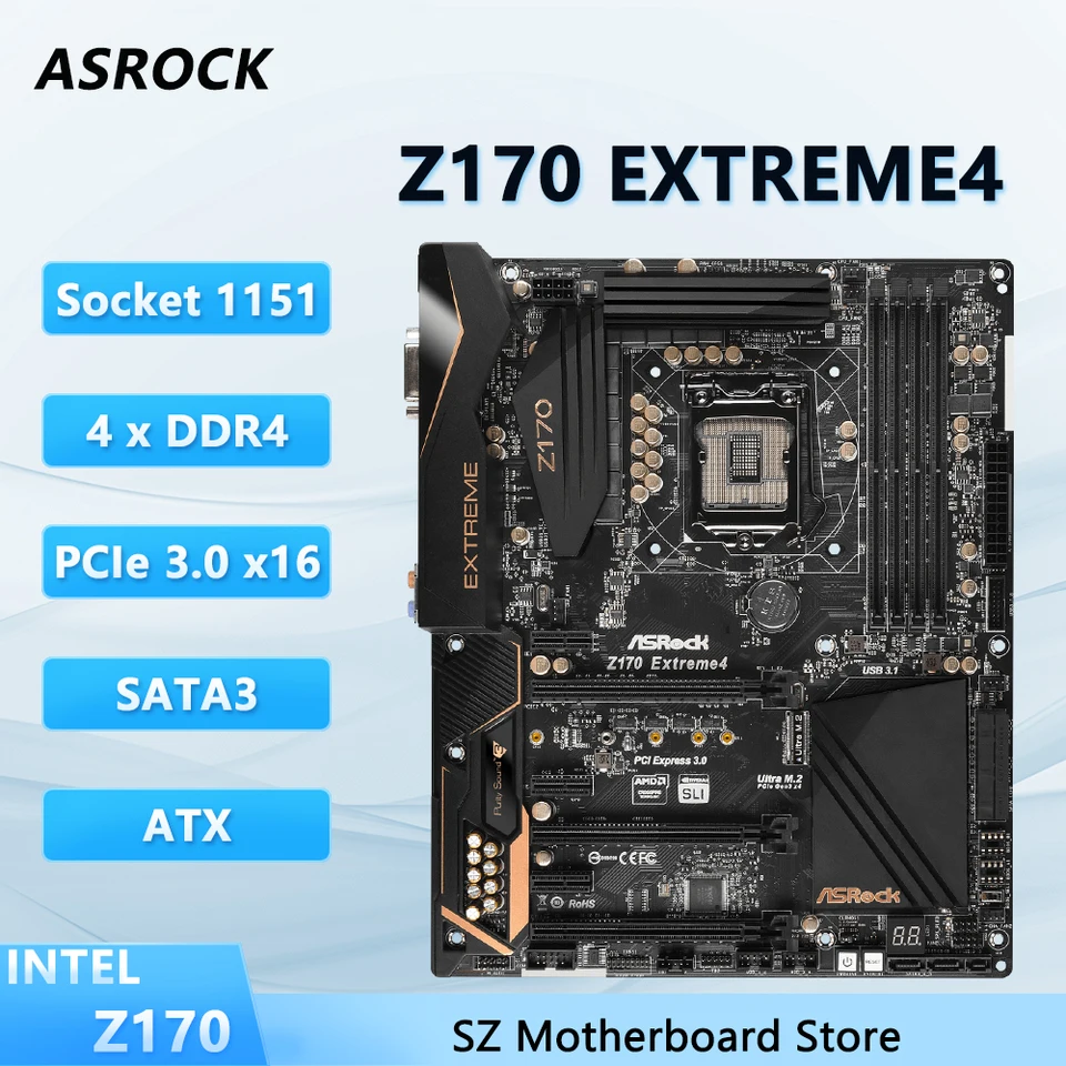 動作確認済】asrock z170 Extreme4 + i7 6700k+α ASRock Z170 Extreme4