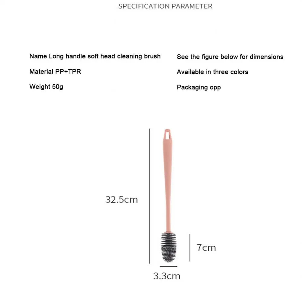 먼지없는 긴 손잡이 병 브러시, 주방 컵 청소 브러시, 긴 손잡이 병 청소 도구, 데드 앵글 없음
