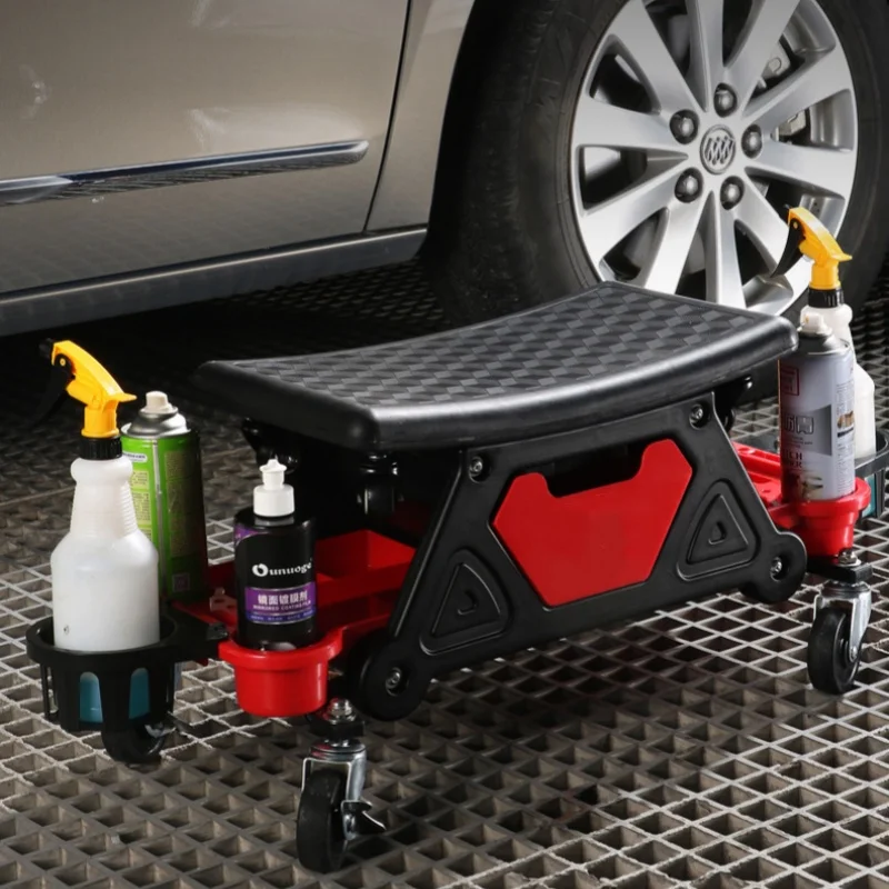 Multi-Function Creeper Chair Heavy Duty Mechanic Stool For Car Wax Polishing Construction Camping Mobile Car Wash Beauty Tool