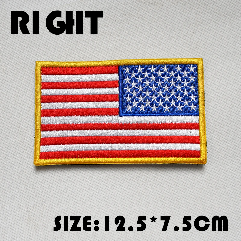 TSNK Embroidery Patch Tactical Badge Large Size "USA FLAG" Armlet embroidery patch