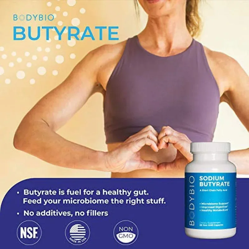 Sodium Butyrate Short-chain Fatty Acids Intestinal Health Supplement Promotes Digestion Liver Function DNA Health Non-GMO