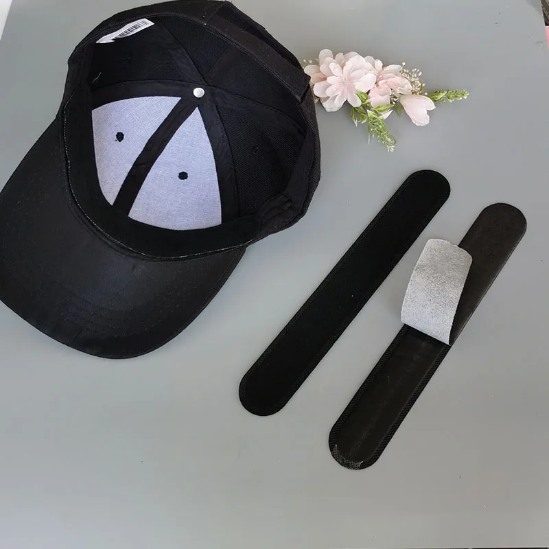 Hat Sweat Liner For Cap Absorbent Sweat Shields Pad For Hats Strips  5/10/20Pcs Black White Self-Adhesive Disposable Sweatband