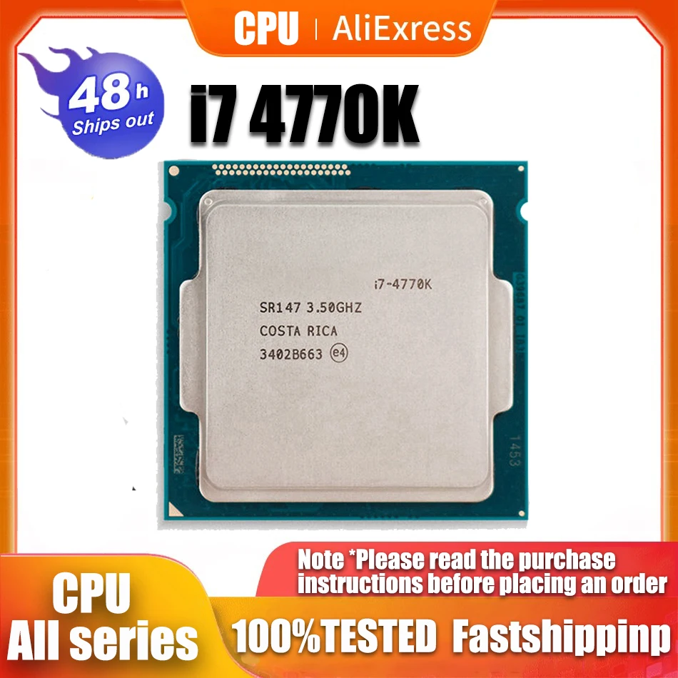 cpuデスクトッププロセッサクアッドコアintel-core-i7-4770k-sr14735ghz