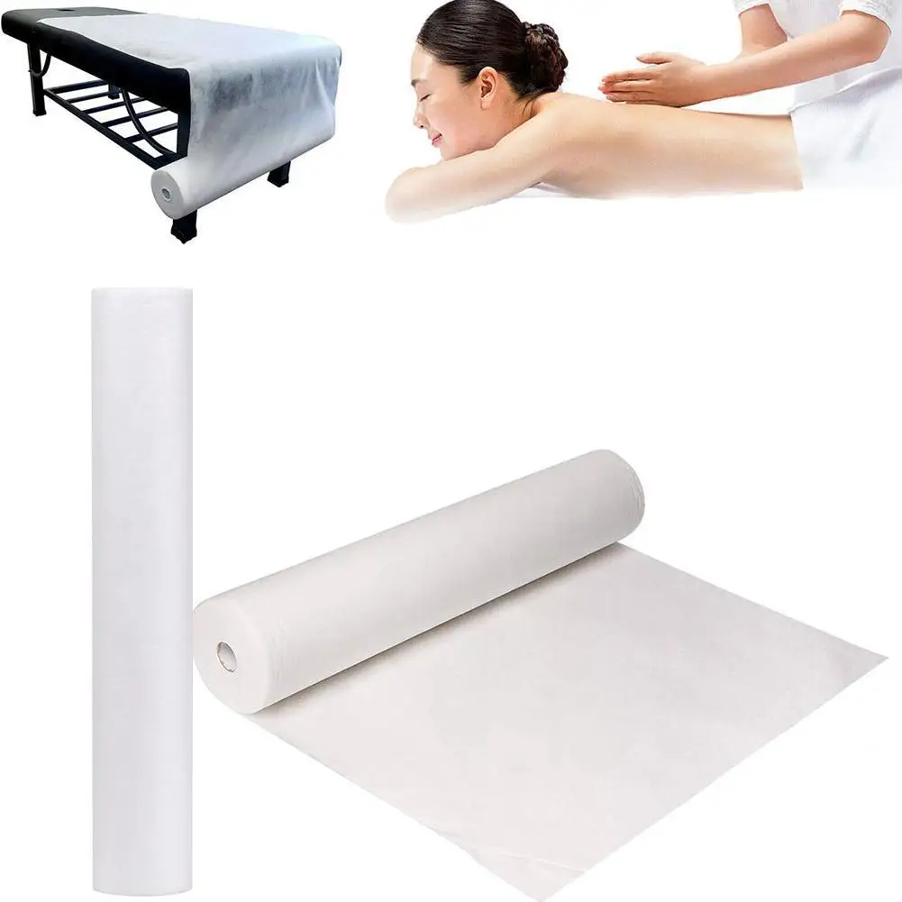 50/100pcs/roll New Disposable Bed Sheets Bedroom Massage Table Sheet Beauty Salon Spa Non-woven Pillow Towel Tattoo Bath 70X53cm 2