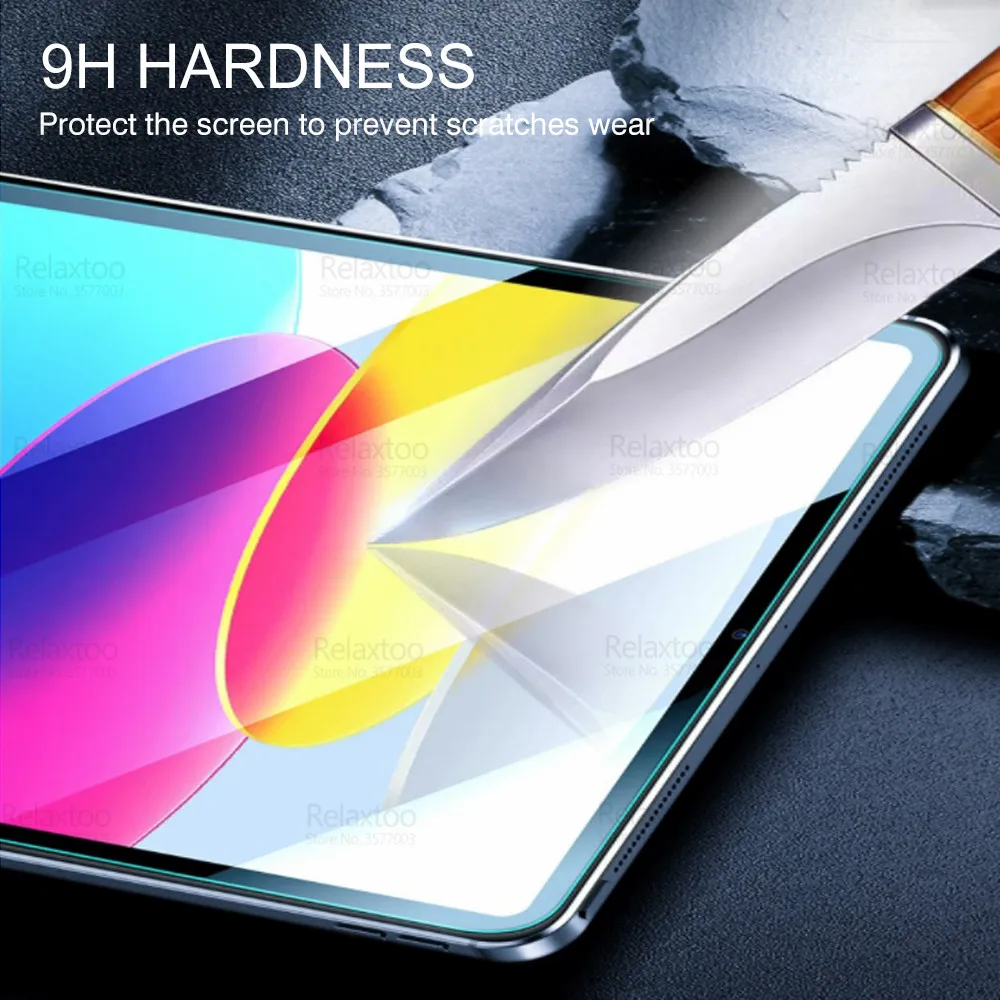 Tempered Glass For Apple iPad 10 10.9 10th Generation iPad10 2022 2023 A2757 A2777 Full Coverage Screen Protector Tablet Film 3