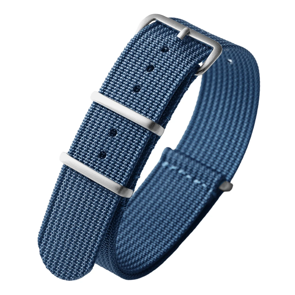 Nylon Military Casual Watch Strap in Brown and Green