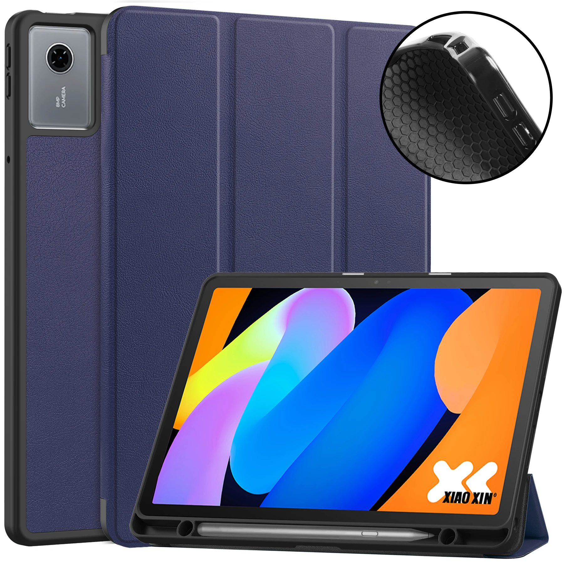 Premium 11 TPU Leather Magnetic Tablet Cover with Pen Slot