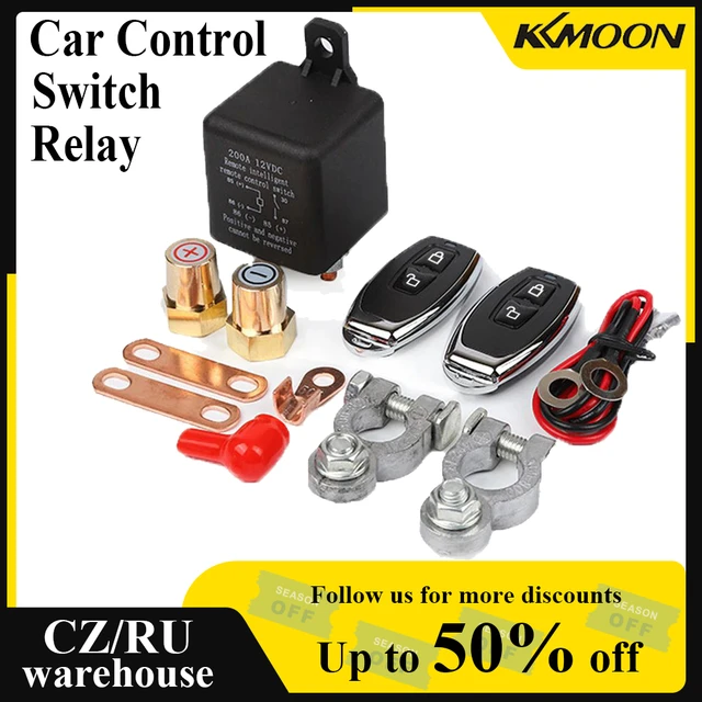 Interrupteur De Batterie De Voiture 12v 120a/200a, Télécommande Sans Fil,  Relais De Déconnexion De Batterie De Voiture, Interrupteur Isolateur De  Coupure - Relais - AliExpress