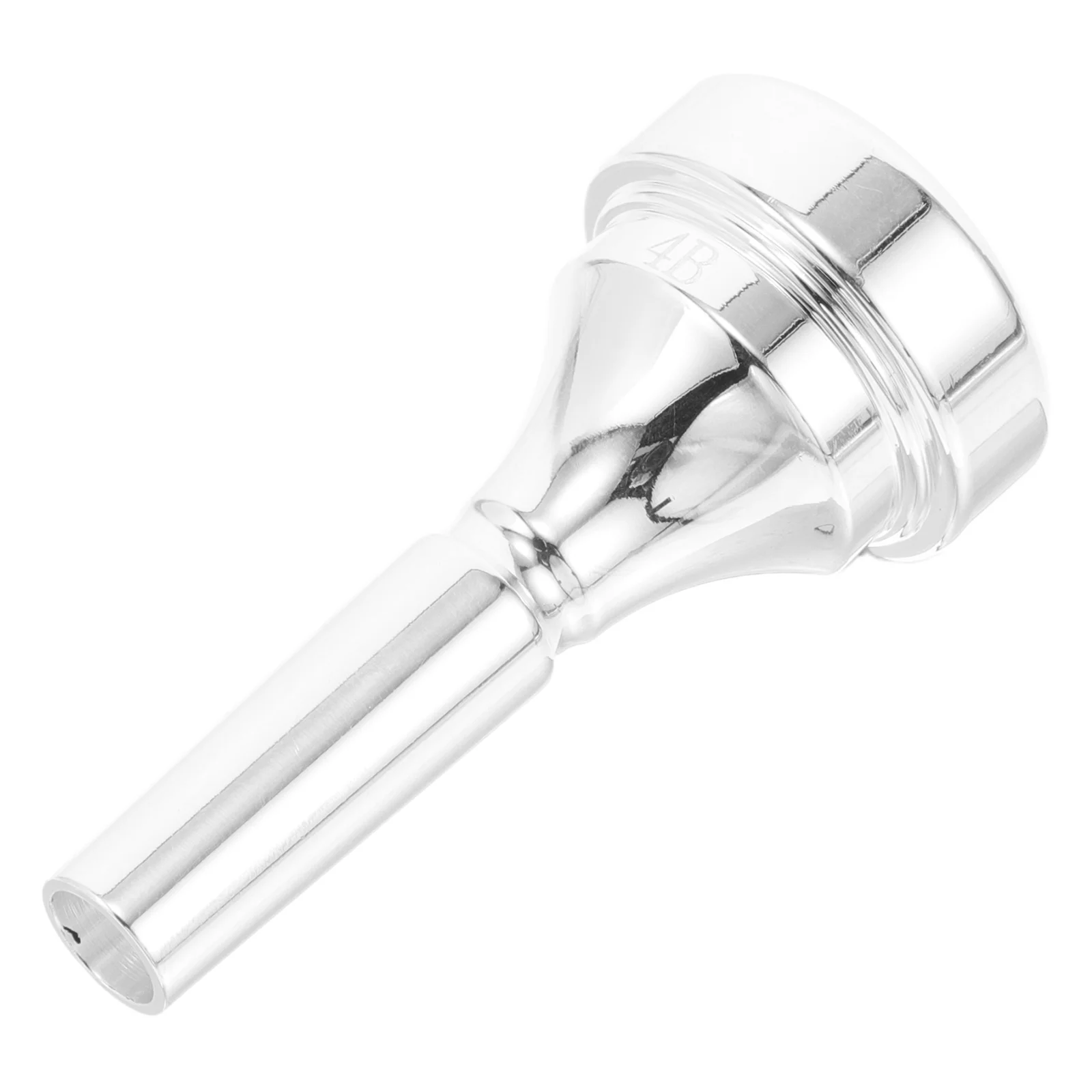 Silver plated brass cornet mouthpiece short horn 4B copper accessories for musical instruments practice durable easy