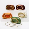 Women All-Match Shoulder Bag with Chain Vintage Crossbody Bag Acrylic Elegant Evening Bag Shopping Travel Party Phone Bag 1