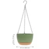 2 Pcs Self absorbent Hanging Flowerpot Green Plant Decor Water Hydroponic Basket Pot Plants House Material 6