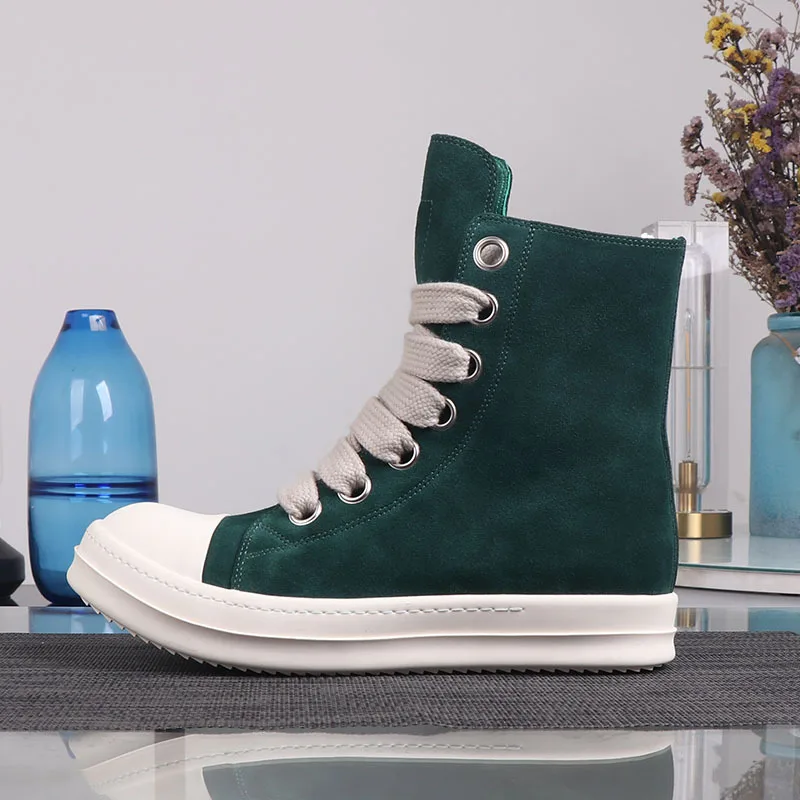 

Man Short Boots Spring Autumn New Style Anti Slip Sole Splicing Upper Couples Leisure Shoes Senior Elegant Straight Boots