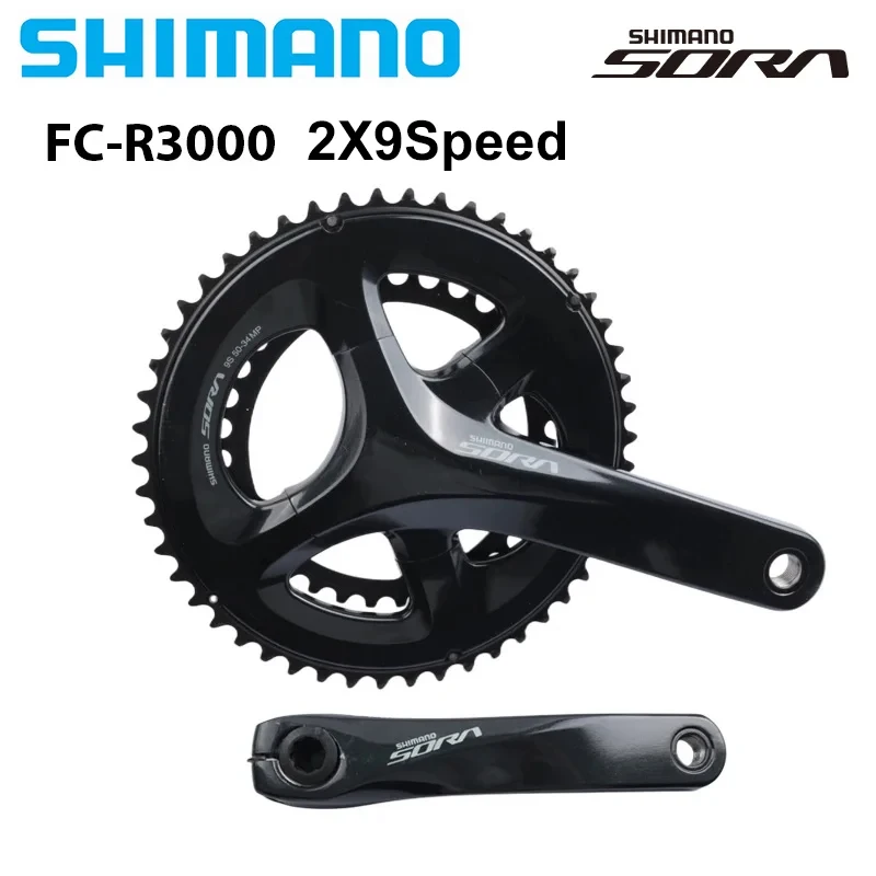 シマノ SORA R3000 2x9 スピード 170mm 50-34T クランクセット ロード