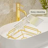 Luxury Acrylic Bathroom Shelf without Drilling Corner Shelf For Shower Kitchen Toilet Skincare Organizer Bathroom Accessories 4