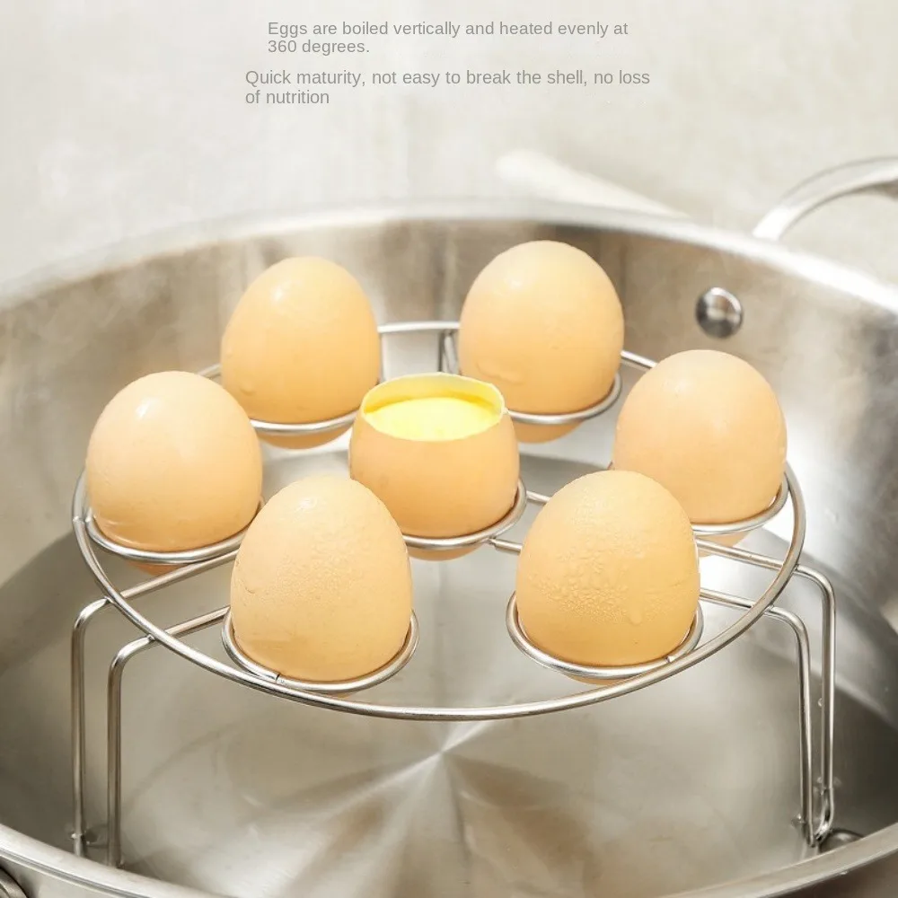 Stainless Steel Tripod Egg Steaming Rack steam egg rack