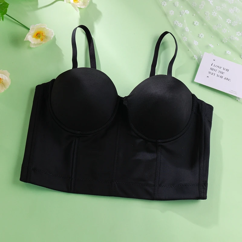2024 New French Beige Black Red White Bras Sexy Push Up Lolita Style Underwear For Women ABC Cup Lingerie 3