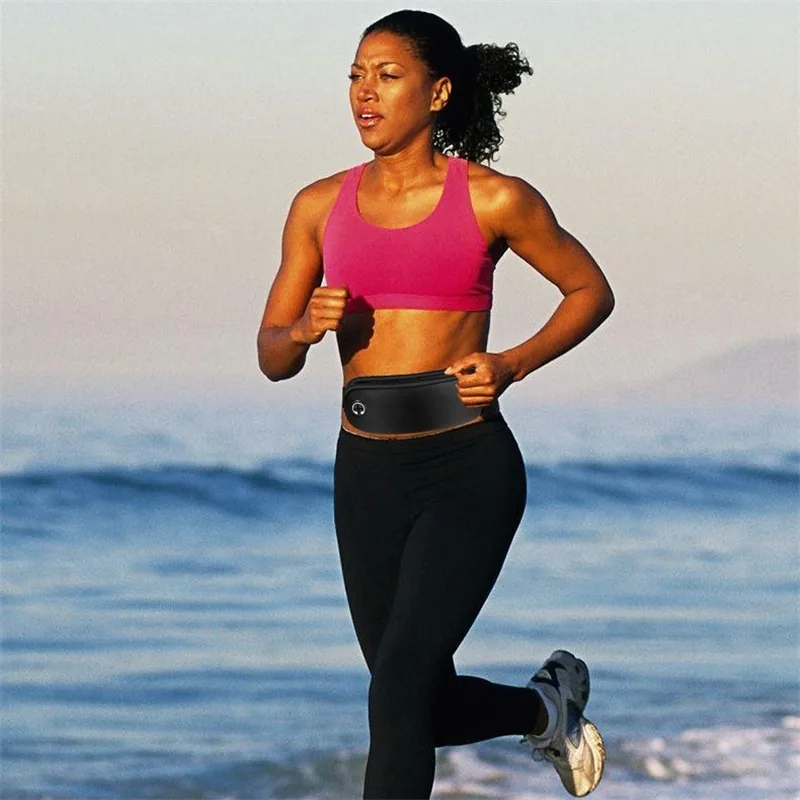 Sport Fanny Pack Frauen Gürtel Tasche Männer Laufen Taille Tasche Telefon Schwarz Gym Taschen Lauf Zubehör – Detail 2