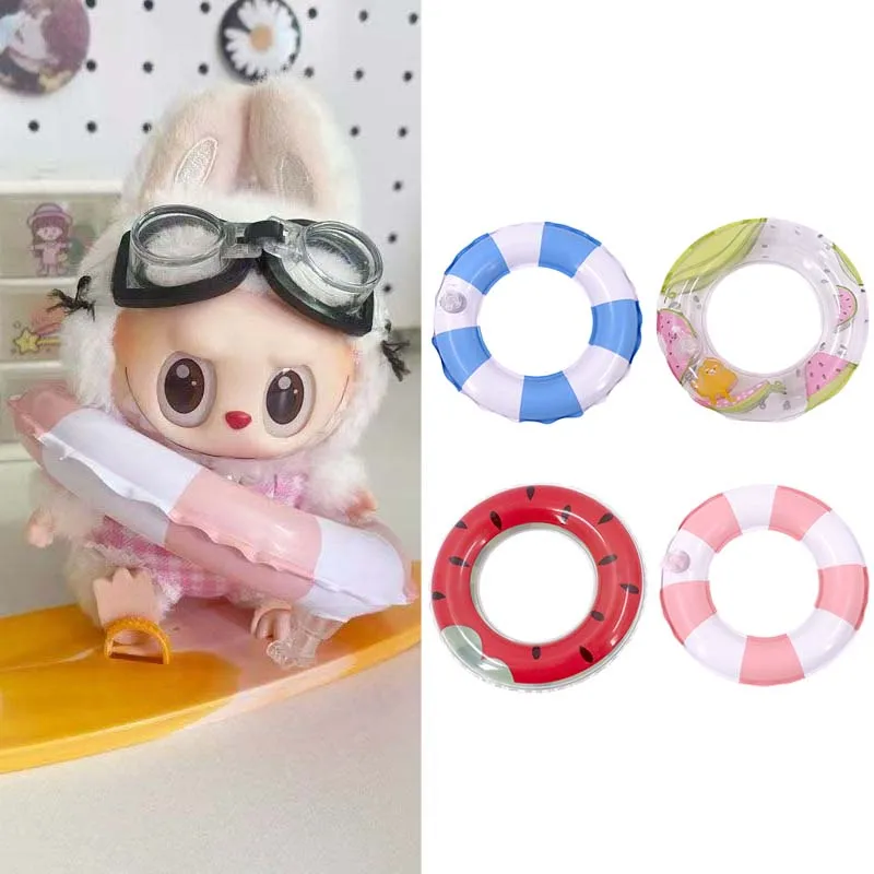 Labubu Puppe Zubehör Strand Sonnenbrille Schwimmen Ring Für 3,0 Labubu V1 V2 V3 Puppe Schwimmen Ring Outfit Für Ropa Labubu Zubehör