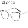 Brand Designer Retro Lady Cat Eye Myopia Glasses Women Fashion Metal Frame Anti Blue Light Computer Eyewear Graduation Glasses 4