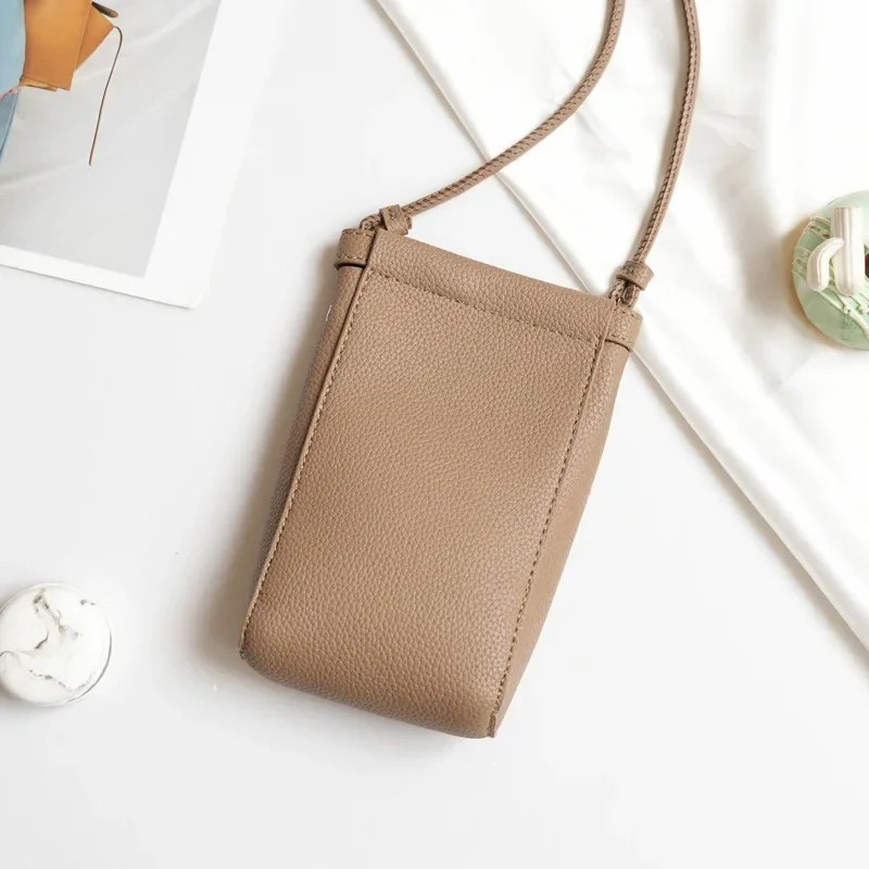 Fashion Simple Small Satchel Korean Vertical Mobile Phone Bag Mini Shoulder Bag Messenger Bag For Women 10