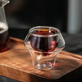 MHW-3BOMBER Tazza da caffè Bicchieri in vetro borosilicato trasparente a doppia parete Tazze da tè Latte Tazza da vino Bar Cucina Accessori per caffè 1