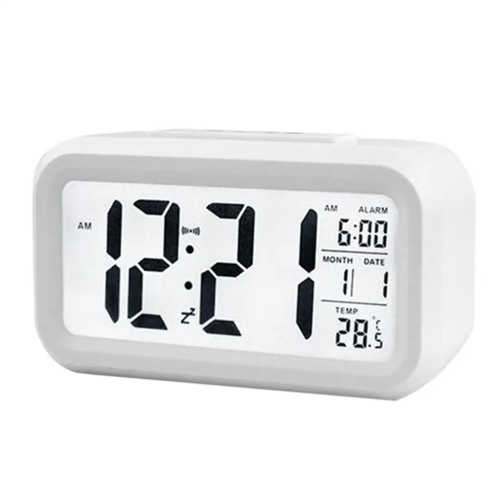 Electric Desktop Clock Electronic Alarm Digital Big LED Screen Date Time Calendar Desk Watch Home decorations |