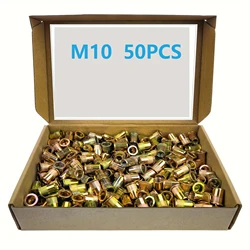 Zinc Black Nut for Versatile Applications in Sheet Metal, Furniture, and Automotive (M10 50PCS color zinc)