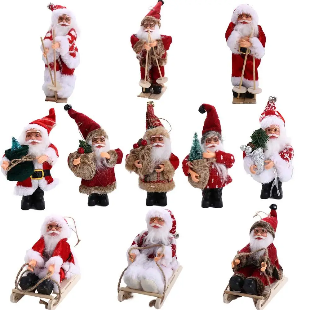 Year Navidad Natal N1N Figurine Home Table Decor  Gift Christmas Decorations Santa Figure Hanging Pendants Santa Claus