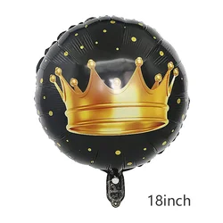 Elegant Crown Foil Balloons - Rose Gold, Silver, Pink, and Blue Party Decorations - Other (Round)