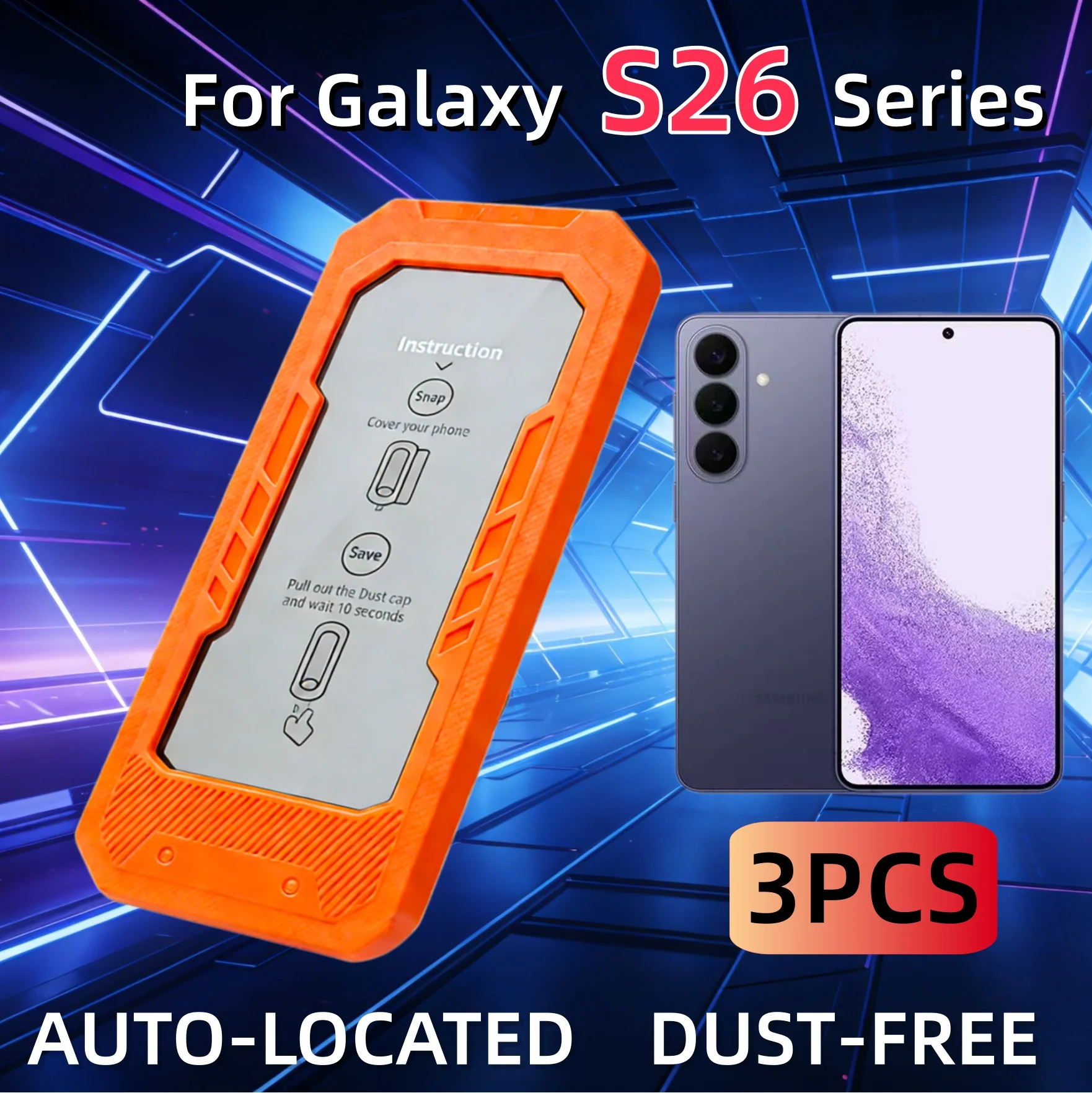 Premium Tempered Glass Screen Protector - 3 Pack, 9H Hardness, with Fingerprint Resistance