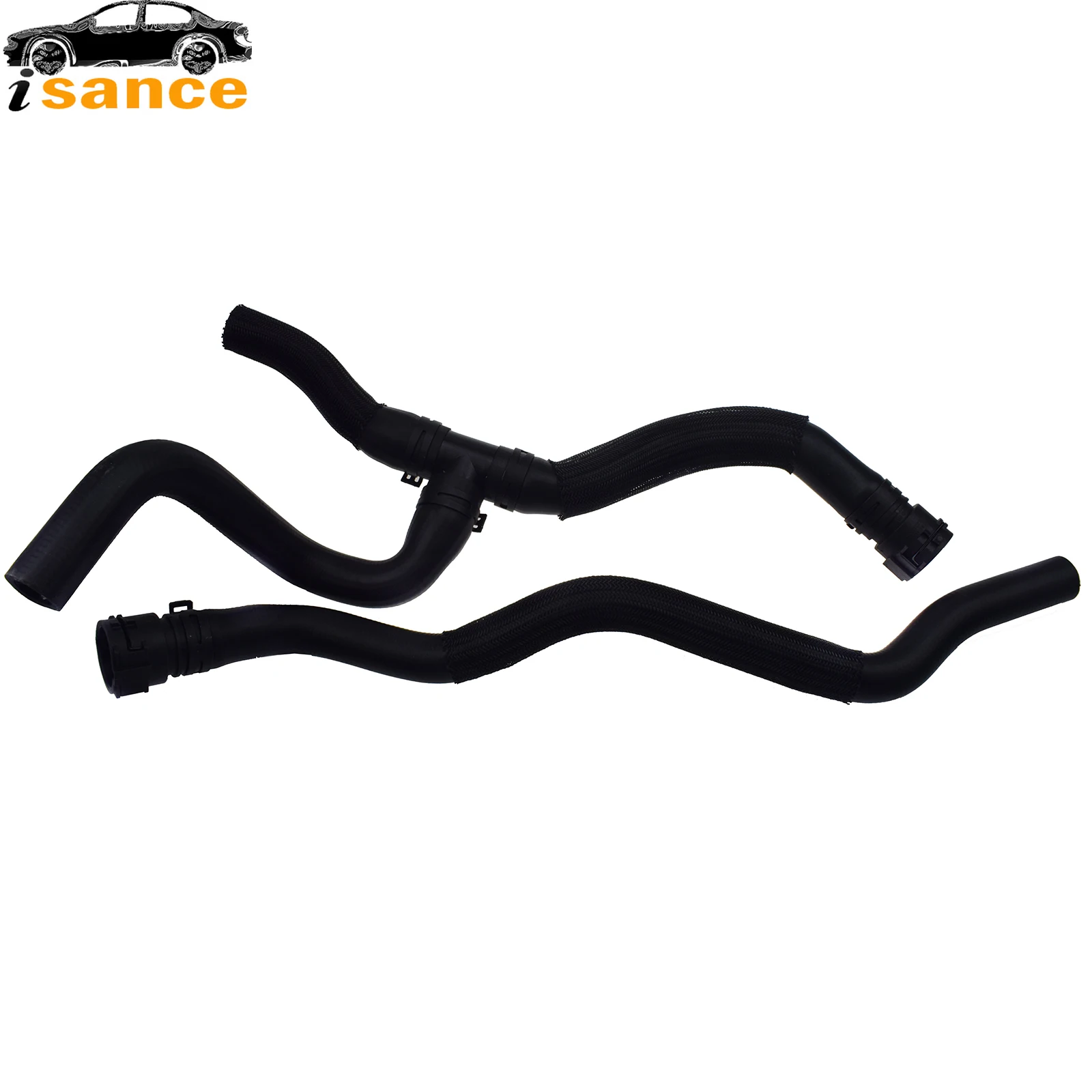 New Set Of 2 Radiator Threeway Water Pipe Inlet & Outlet Hose For 2010