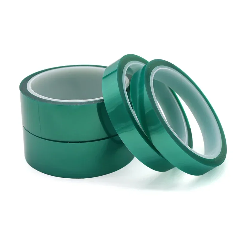 PET Film Tape 3mm ~ 100mm Green High Temperature Heat Resistant PCB Solder SMT Plating Shield Insulation Protection pet film tape