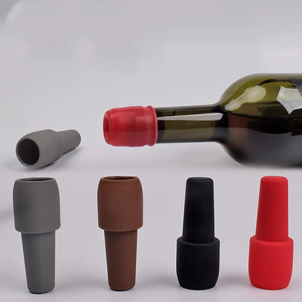For Wine Bottle Stoppers Silicone Material Suitable for For Wine and Other Beverages Perfect for Lovers