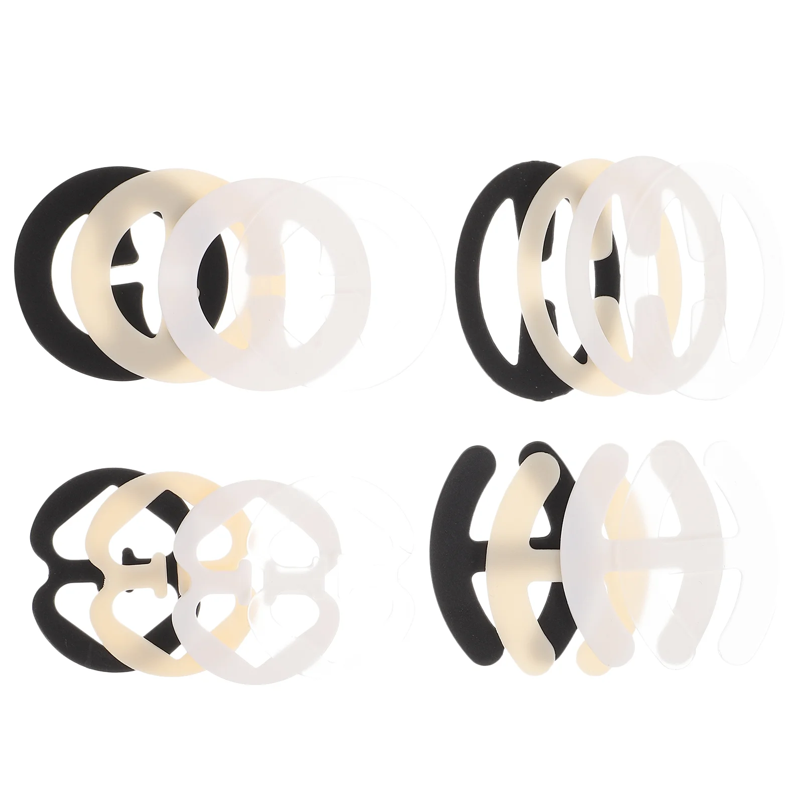 

16 Pcs Strap Clips for Back Straps Holder Snaps Buckle Plastic Holders Cross Women