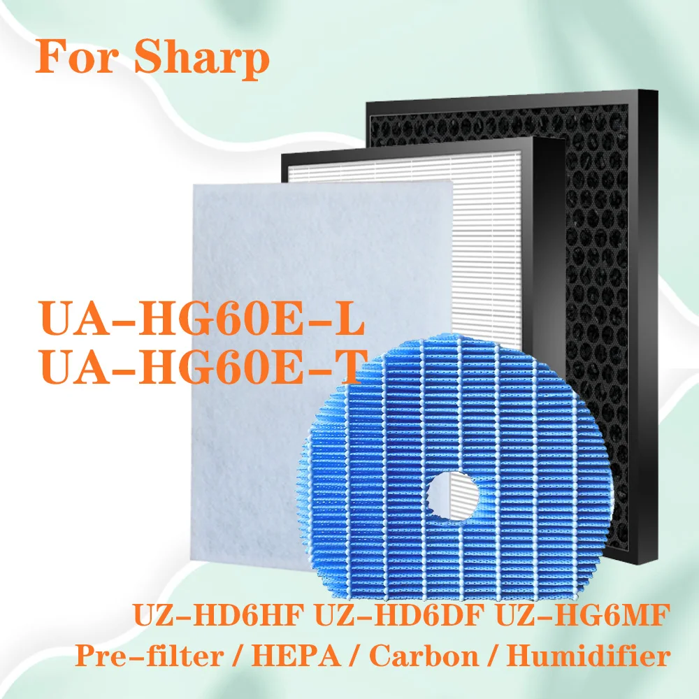 

UZ-HD6HF UZ-HD6DF UZ-HG6MF HEPA Carbon Filter Replacement очиститель воздуха Sharp UA-HG60E UA-HG60E-L UA-HG60E-T