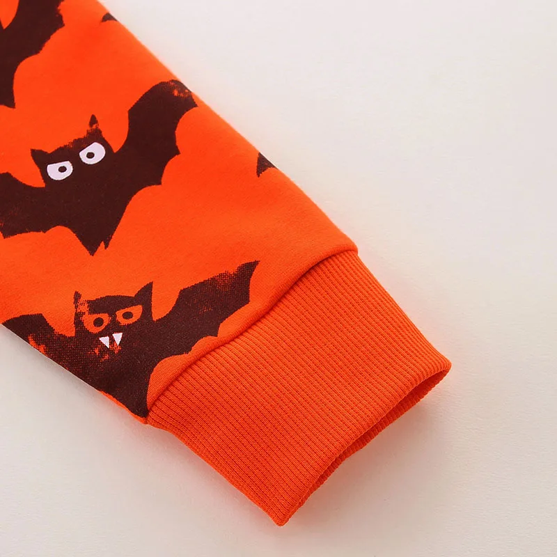 Children's Clothing Kids Clothes for Baby Boys 2025 New Autumn Halloween Cartoon Bats Sweatshirts Tops Cotton