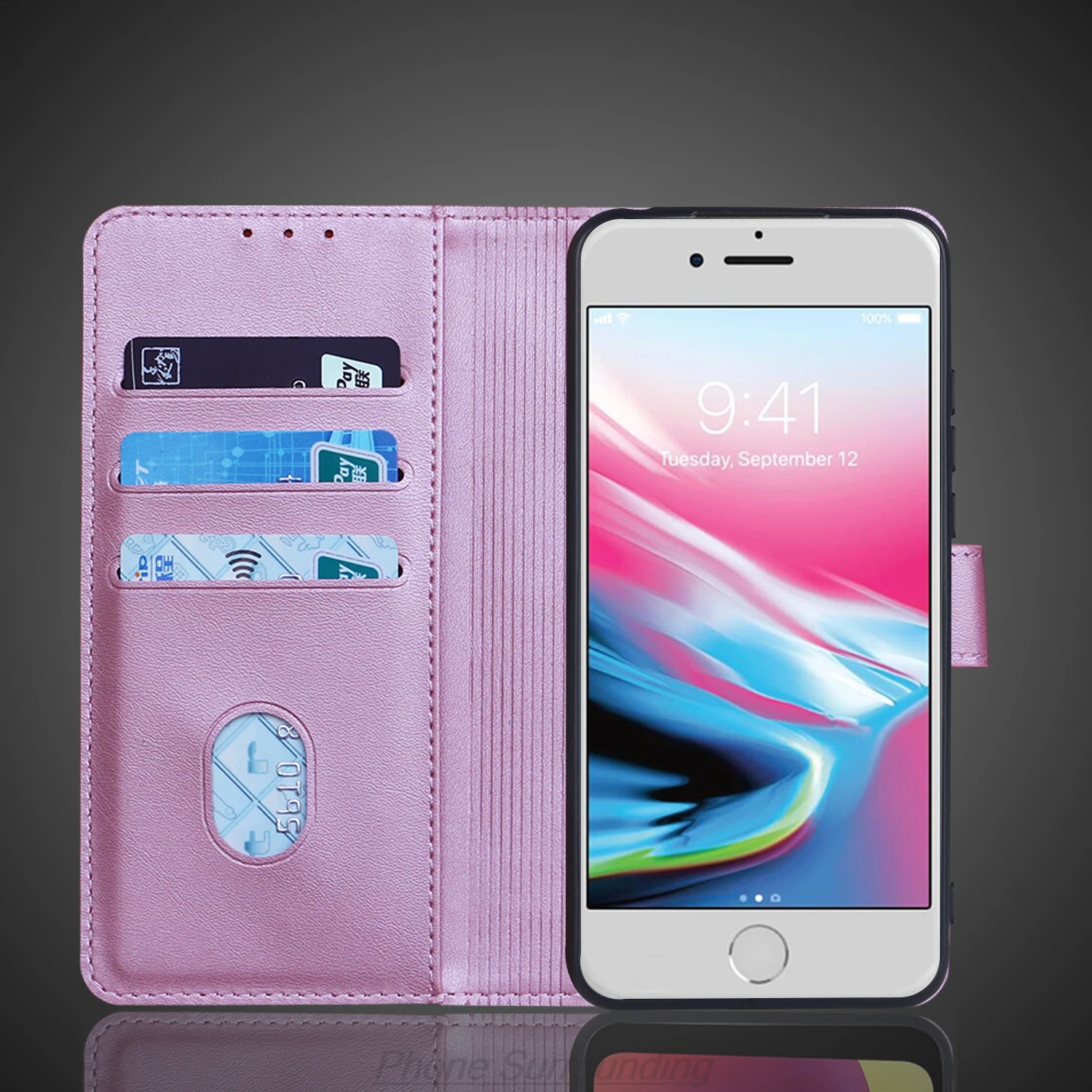Luxurious PU Leather Wallet Flip Cover Case - Protective Holster s Coque